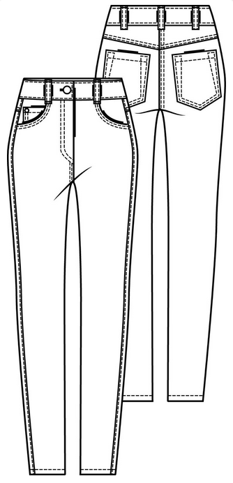 Knipmode 1908-14 broek
