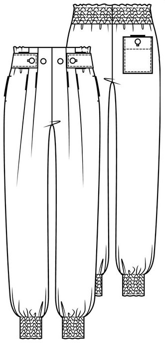 Knipmode 1908-21 broek