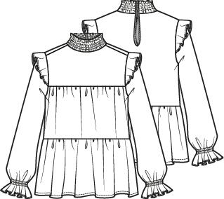 Knipmode 2202-19 top
