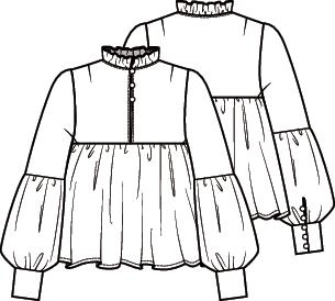 Knipmode 2103-07 blouse