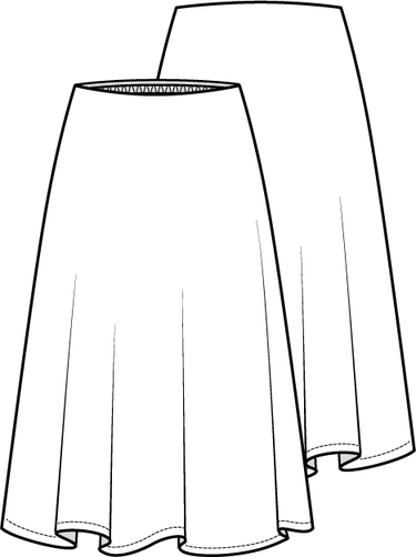 Knipmode 0323 - 13 Rok - Modeltekening