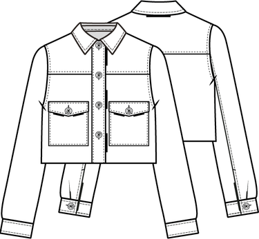 Knipmode 0323 - 15 Jasje - Modeltekening