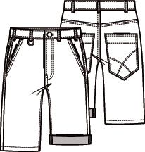 Knipmode 2107-01 short