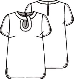 Knipmode 2107-07 top