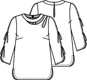 Knipmode 2107-08 top