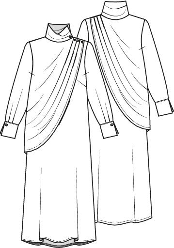 Knipmode 2511-01 jurk