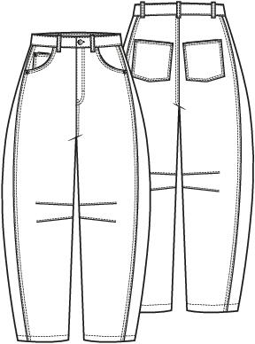 Knipmode 2513-11 broek