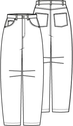 Knipmode 2513-12 broek