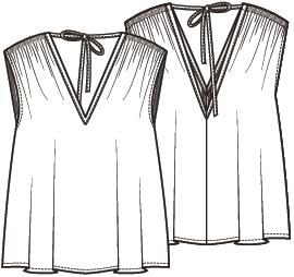 Knipmode 2604-12 top