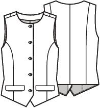 Knipmode 2605-13 gilet