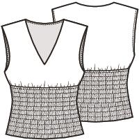 Knipmode 2602-15 top