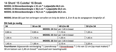 Knipmode 2608-15 short