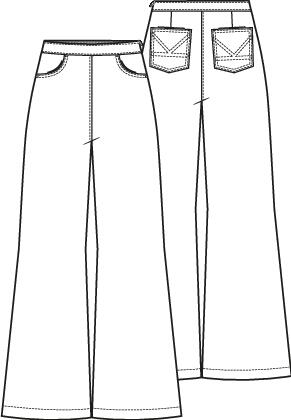 Knipmode 2509-16 broek