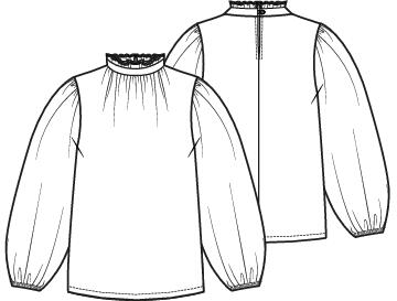 Knipmode 2411-18 top