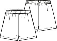 Knipmode 2507-18 short