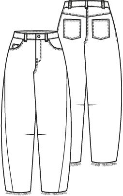 Knipmode 2506-19 broek