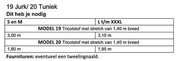 Knipmode 2509-20 tuniek