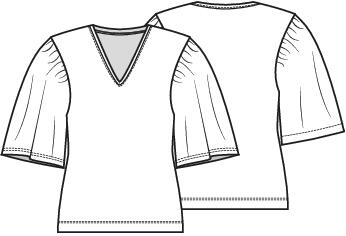 Knipmode 2509-21 top