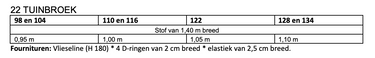 Knipmode 2406-22 tuinbroek