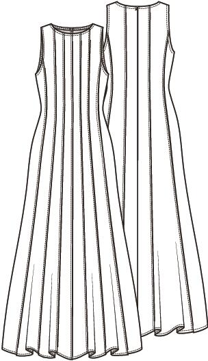 Knipmode 2605-22 jurk