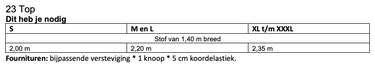 Knipmode 2511-23 top