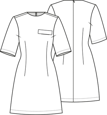 Knipmode 2608-23 jurk