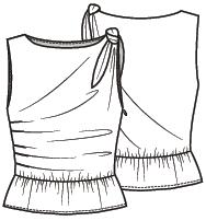Knipmode 2607-24 top