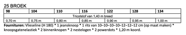 Knipmode 2406-25 broek