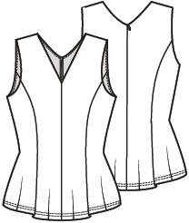 Knipmode 2604-25 top