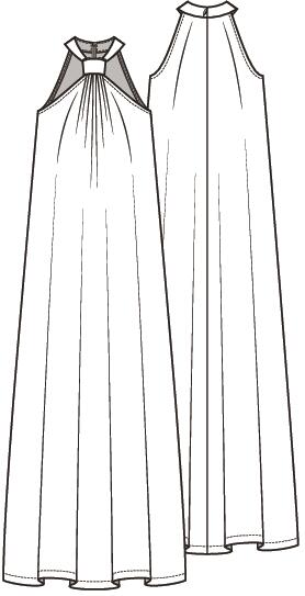 Knipmode 2603-26 jurk
