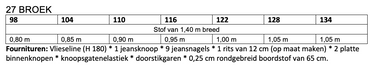 Knipmode 2411-27 broek