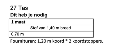 Knipmode 2509-27 tas