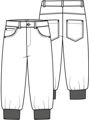 Knipmode 2411-27 broek