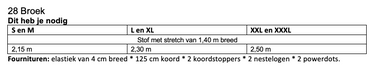 Knipmode 2513-28 broek