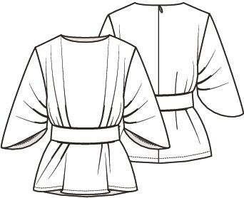 Knipmode 2602-33 top