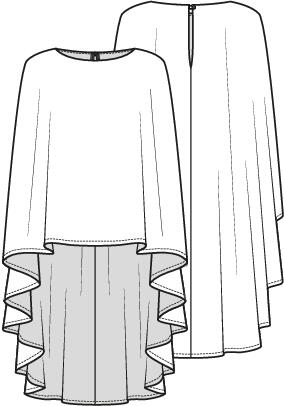 Knipmode 2511-05 poncho