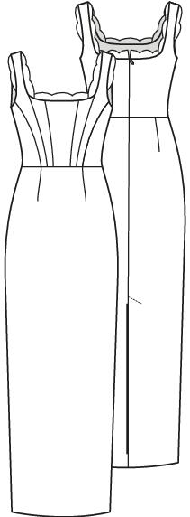 Knipmode 2505-06 jurk