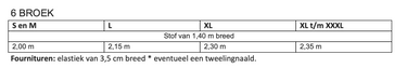 Knipmode 2501-06 broek