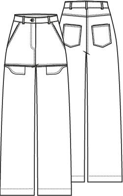 Knipmode 2512-07 broek