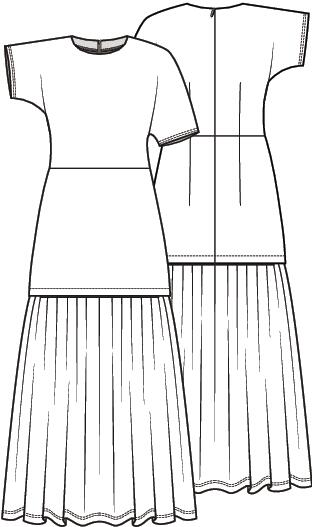 Knipmode 2603-09 jurk