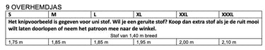 Knipmode 2309-09 overhemdjas