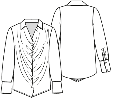 Knipmode 2312-10 blouse