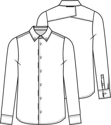 Knipmode 2401-01 overhemd