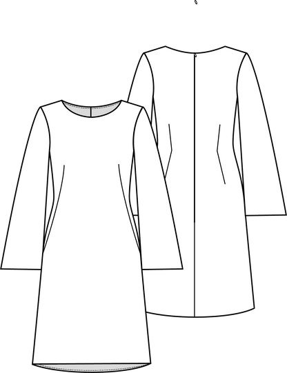 Knipmode 2401-19 jurk
