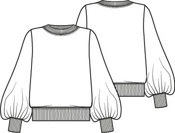 Knipmode 2402-06 sweater