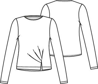 Knipmode 2402-08 top