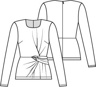 Knipmode 2402-20 jurk + top