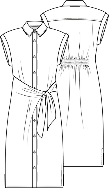 Knipmode 2404-10 jurk