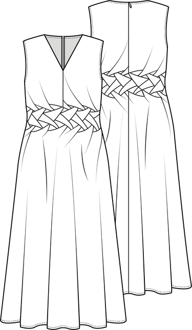 Knipmode 2404-21 jurk