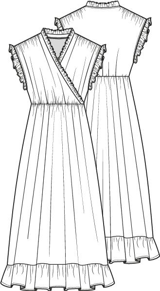 Knipmode 2406-19 jurk